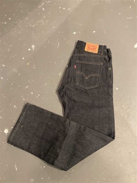 Levis × Vintage 505 Straight Dark Washed Jeans Gem