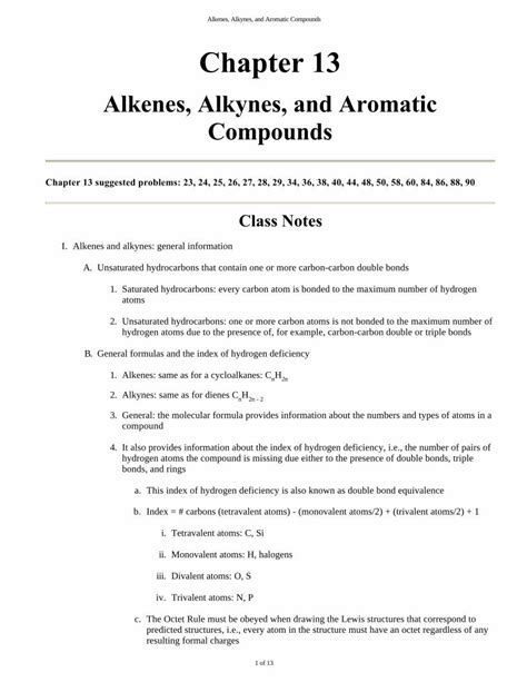 Pdf Alkenes Alkynes And Aromatic Compounds Alkenes Alkynes