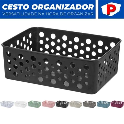 Cesto Organizador Rattan Armario Gaveta Lavanderia X P Shopee