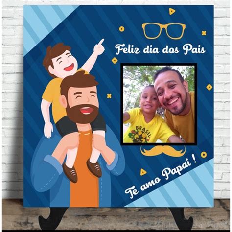 Azulejo Personalizado P Presente Dia Dos Pais Foto Shopee Brasil