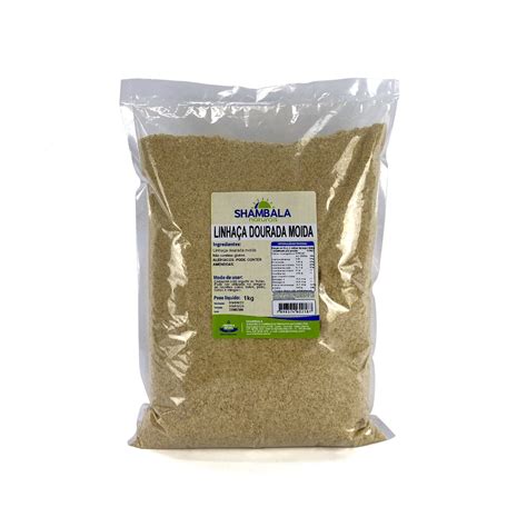 Linhaca Dourada Moida Pc 1kg Shambala Naturais