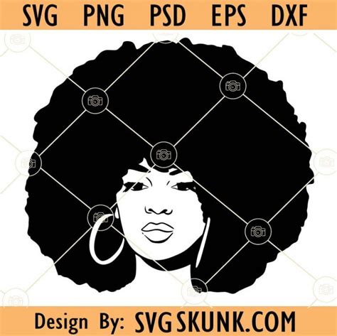 Afro Woman With Sunglasses Svg African American Svg Boss Lady Svg