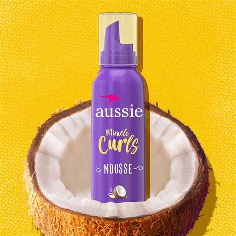 Aussie Miracle Curls Styling Mousse With Coconut And Jojoba Oil 60 Fl Oz 6 Oz Shipt