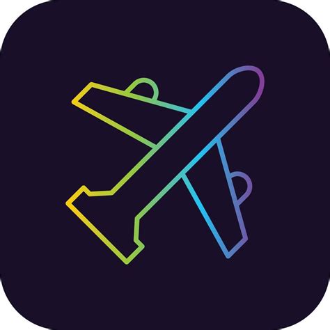 Airplane Gradient Icon 9643507 Vector Art At Vecteezy