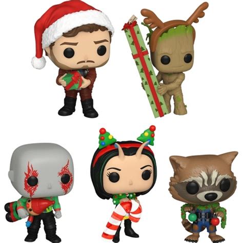 Toutes les figurines Funko POP Les Gardiens de la Galaxie Spécial Noël