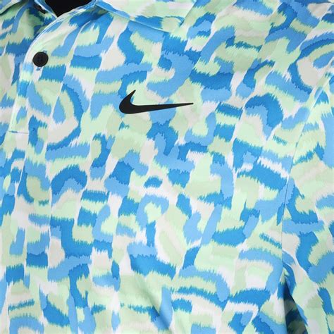 Nike Golf Dri Fit Tour Confetti Print Shirt Fd5939 Light Photo Blue