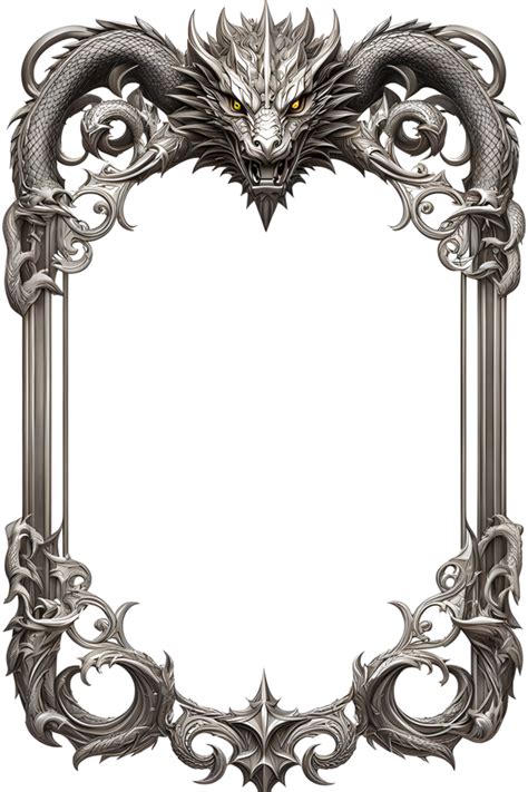 Dragon Border Frame Png Transparent Background Png