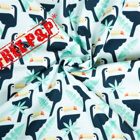 Toucan Fabric - Etsy