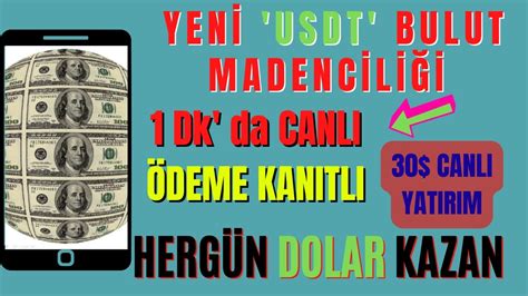 Yeni Usdt Bulut madenciliği Anında ödeme 30 YATIRIM New Crypto