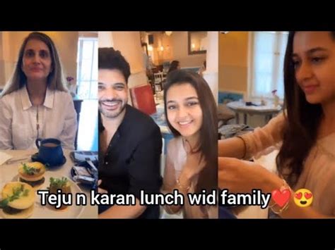 Tejasswi Prakash Nd Karan Kundra Lunch Tym Wid Karan S Di N Jiju L Gud