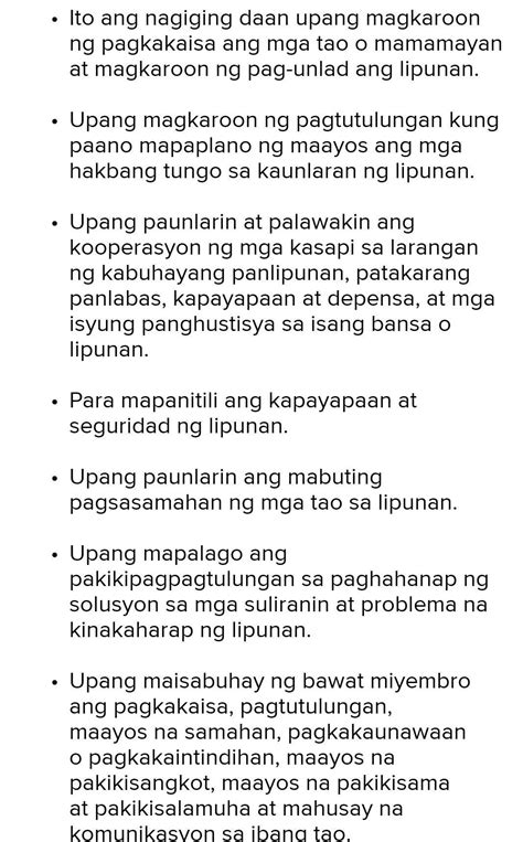 Ano Ang Halaga Ng Pagsali Sa Mga Samahan Brainly Ph