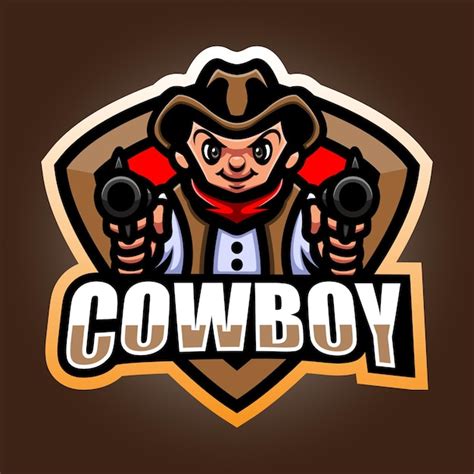 Premium Vector Cowboy Mascot Esport Logo Design