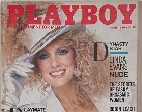 Playboy Magazine Linda Evans From Dynasty Nude Photos June 1986 Etsy