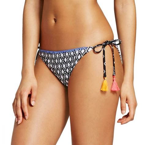 Xhilaration Women S String Bikini Swim Bottom With Tassel Ties XS