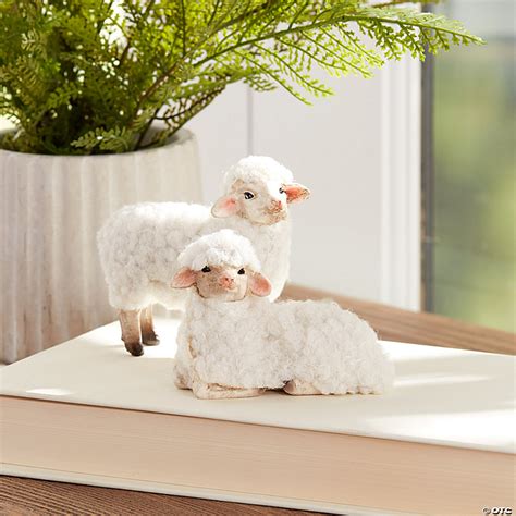 Melrose International Sheep Figurines 3 Inches Set Of 8