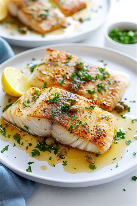 Mouthwatering Keto Seabass Piccata Recipe A Zesty Fusion Of Capers And