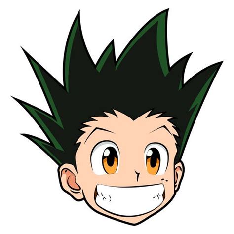 Anime Sticker With A Friendly Smiling Boy Named Gon Freecss From The