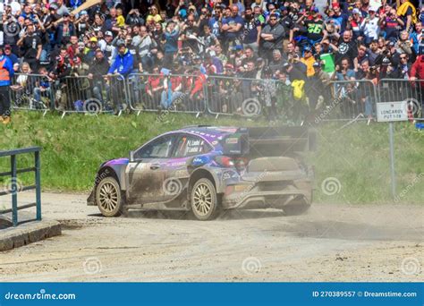 Pierre Louis Loubet Driving His Ford Fiesta M Sport Rally Car At