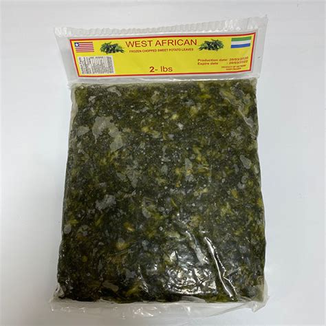 West African Frozen Cassava Leaves 123lbs Whole Food Depot