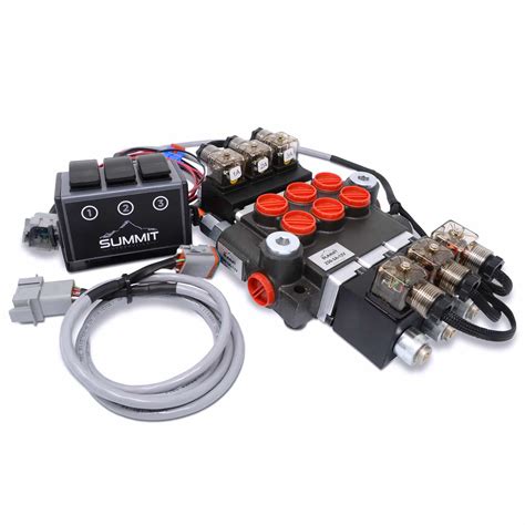 Hydraulic Monoblock Solenoid Directional Control Valve With Switch 3