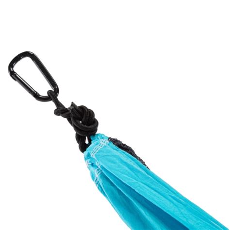 Black Blue Double Travel Hammock