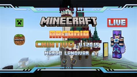 Vem Pra LIVE Minecraft Criativo YouTube