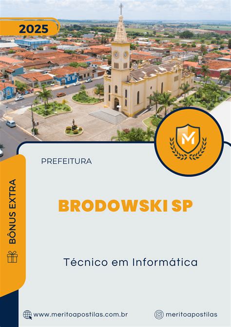 Concurso Técnico Em Informática - Apostila Técnico em Informática Prefeitura de Brodowski SP 2025 ...