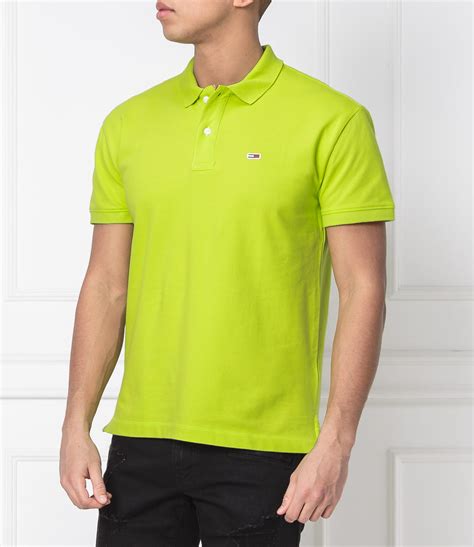 Polo Tjm Tommy Classic Solid Regular Fit Pique Tommy Jeans Lime