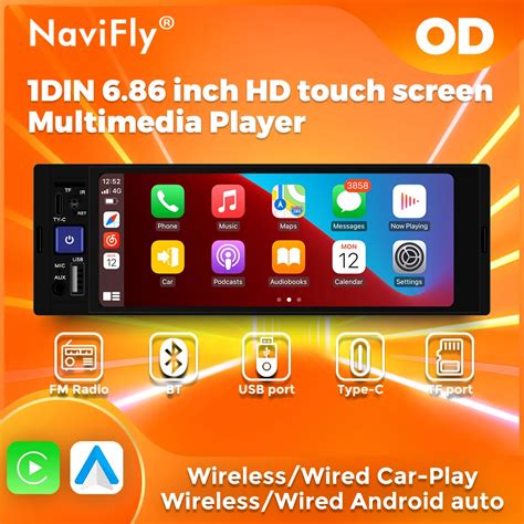 Navifly Reproductor Multimedia Con Pantalla De Y Radio Fm Para