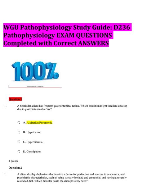 Solution E F Fe C Wgu Pathophysiology Study Guide