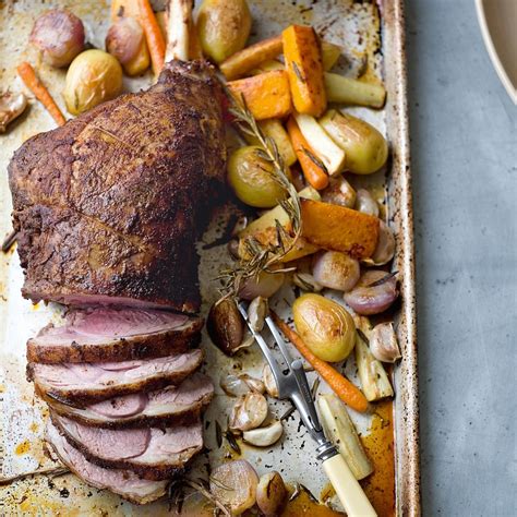 Roast Leg Of Lamb With Baharat And Vegetables Dinner Recipes Womanandhome