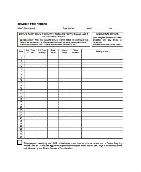 Daily Log Templates 11 Free Word Excel And Pdf Formats