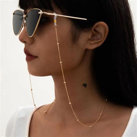 Fashion Chain Sunglasses Women Sunglass Chain Silver Chains Glasses Women 2023 New