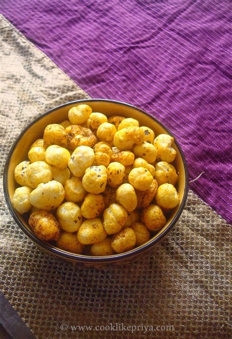 Roasted Makhana Masala Makhana Recipe Phool Makhana Or Foxnut