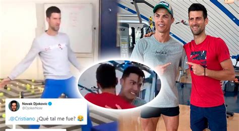 Novak Djokovic Celebró A Lo Cristiano Ronaldo Y Portugués Tuvo