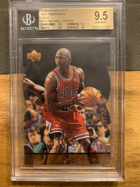 Upper Deck Mjx Timepieces Gold Michael Jordan Bgs