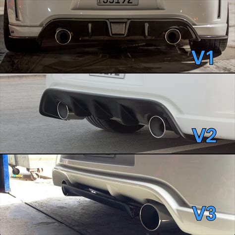 NextLevel Performance Carbon Signal Rear Diffuser Spats Options