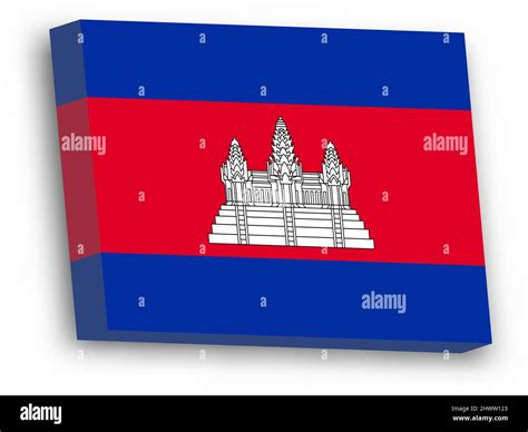 3d Vector Flag Of Cambodia Stock Vector Image And Art Alamy