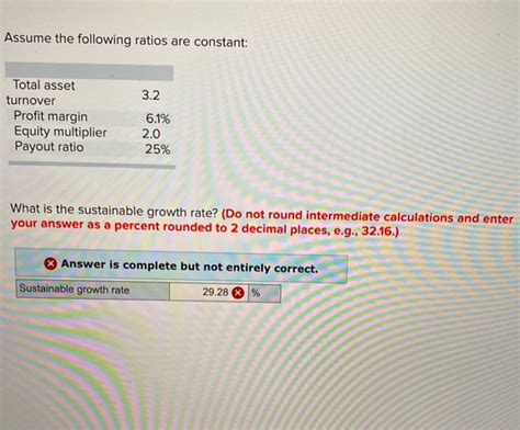 Solved Assume The Following Ratios Are Constant Total Chegg