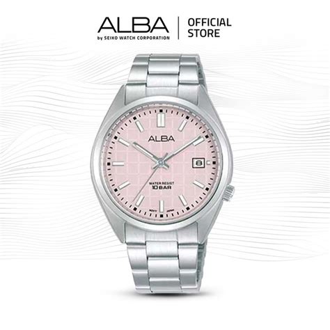 Jual ALBA Jam Tangan Wanita AG8M43 Quartz Stainless Steel Silver Watch