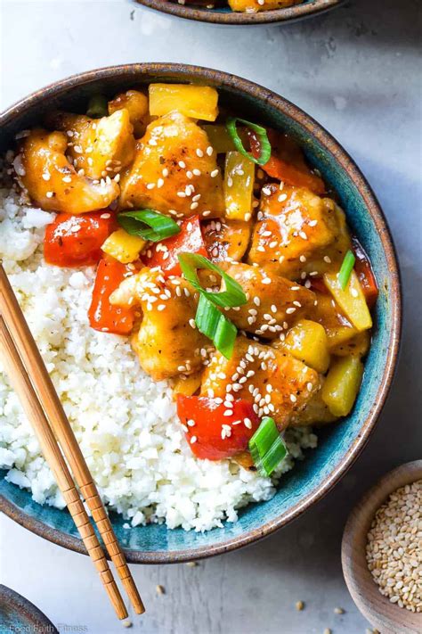 Paleo Gluten Free Healthy Sweet And Sour Chicken Food Faith Fitness