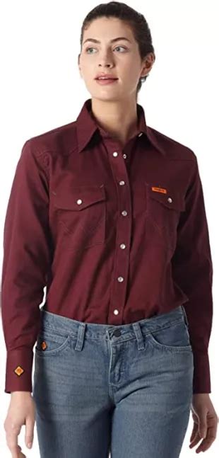 Wrangler Western Long Sleeve Snap Work Shirt