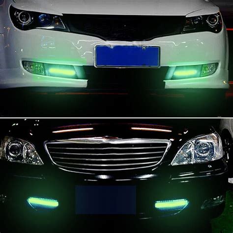 X Cob Led Drl Daytime Running Light Car Auto Fog Driving Lamp Cm V