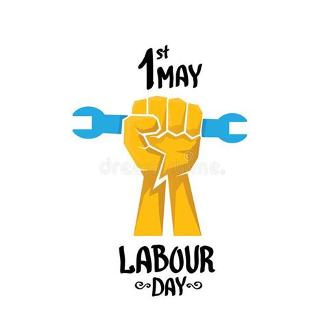 Illustration about 1 may - labour day. vector labour day poster or ...