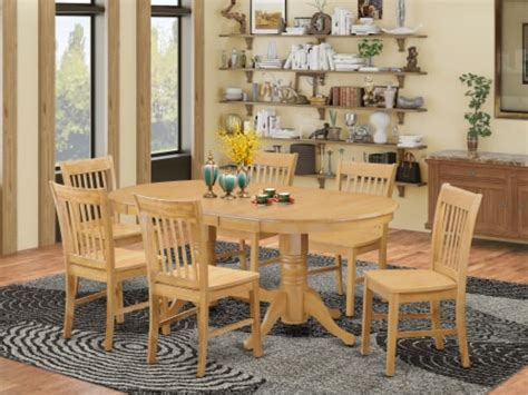 East West Furniture Vancouver Piece Wood Table And Dining Chair Set