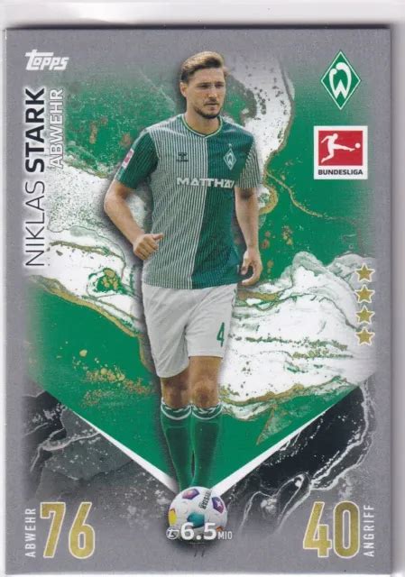 TOPPS 2023 2024 MATCH Attax Bundesliga 23 24 Karte Nr 77 Niklas Stark