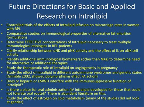 Ppt Intralipid® Therapy For Recurrent Pregnancy Loss Controversies