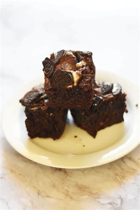 Oreo Brownies Recipe Fudgy Double Choc