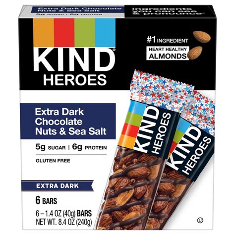 Save on KIND Bar Extra Dark Chocolate Nuts & Sea Salt - 6 ct Order ...