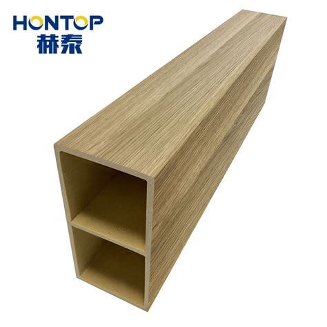 Indoor Decoration Batten 100 50mm WPC Hollow Square Tube China WPC